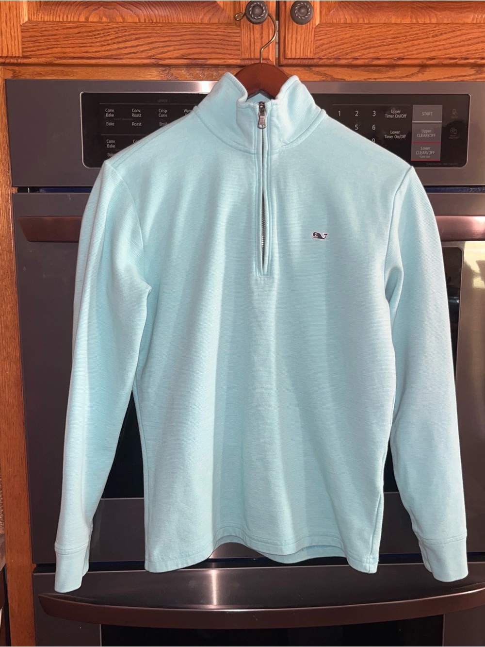 Vineyard Vines Light Mint Quarter-Zip Pullover